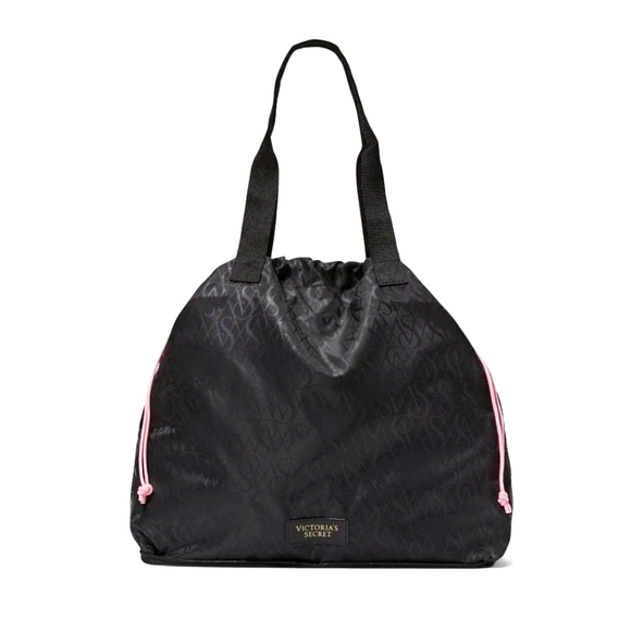 Victoria's Secret Handbags - Victoria's Secret Black Packable Tote Bag